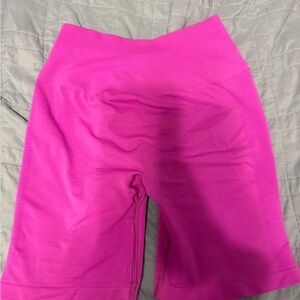 Alphalete Bright Pink Bike Shorts